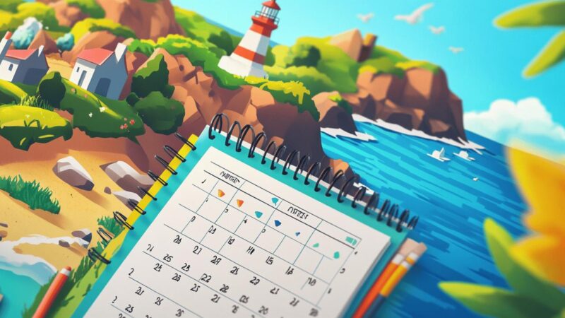 Calendrier 2025 en Bretagne : vacances et festivites